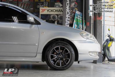 รถ - TOYOTA ALITS&nbsp;ล้อแม็ก - TK SMART MINI DOLPHIN ดำด้านหน้าเงา สเปค -15x7 ET35 4x100