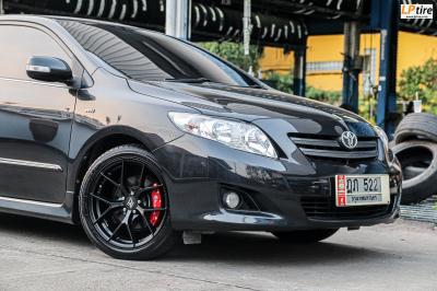 TOYOTA ALTIS จัดล้อโปรโมชั่น #Emotion-R 17x7.5 5H100 ดำด้าน #ByLENSO พร้อมยาง 215/45R17 #COSMIS