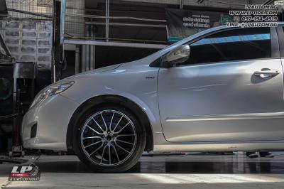 รถ -TOYOTA ALTIS ล้อแม็ก - ENKEI SC49(MQ39) ดำด้านหน้าด้าน สเปค - 17x7.5 ET42 5x100 ยาง - YOKOHAMA ES32 เบอร์ - 215/45-17