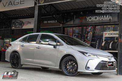 รถ - TOYOTA ALITS ล้อแม็ก - LENSO VENTUS ดำด้าน สเปค- 17x7 ET35 5x100 รัดยาง - ALLIANCE AL30 030Ex เบอร์ - 215/45-17