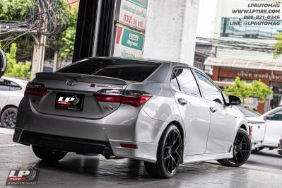รถ - TOYOTA ALTIS ล้อแม็ก - LENSO JAGER DYNA ดำด้าน สเปค - 18x8.5 ET35 5x100 รัดยาง - LENSO D-1CS เบอร์ - 225/40-18