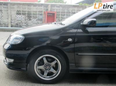 Toyota Altis + ล้อแม็ก Lenso Project D01 (PD1) 16นิ้ว สีHyper Black ขอบเงา