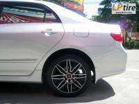 Toyota Altis + ล้อแม็ก Lenso Samurai Azura (SCA) 17นิ้ว สีดำหน้าเงา + ยาง FALKEN ZE522 215/45-17