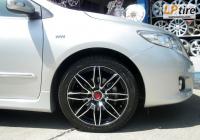 Toyota Altis + ล้อแม็ก Lenso Samurai Azura (SCA) 17นิ้ว สีดำหน้าเงา + ยาง FALKEN ZE522 215/45-17