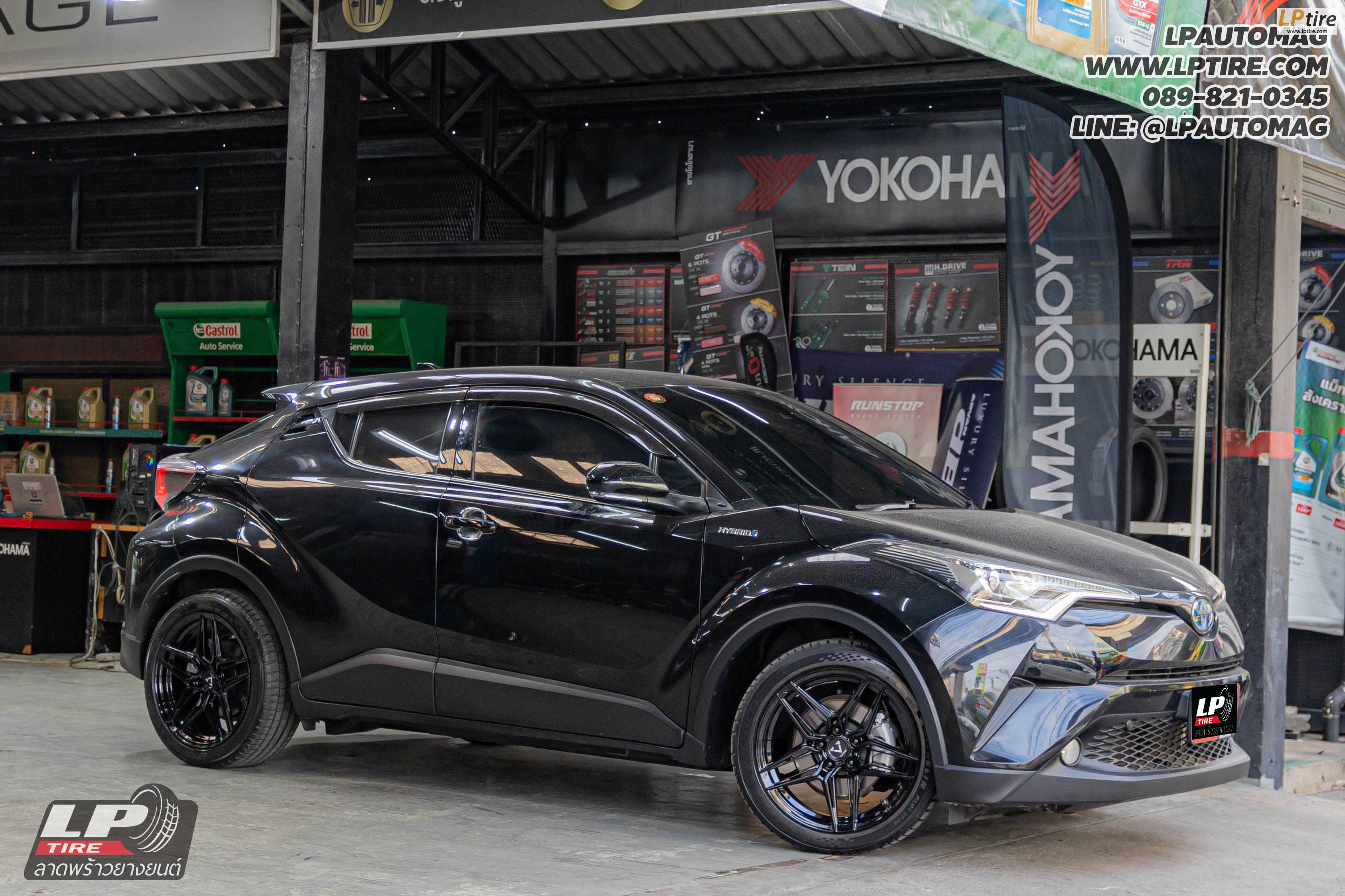 รถ - TOYOTA C-HR&nbsp;ล้อแม็ก - VAGE VF062 FlowForming BLACK สเปค - 18x8.5 ET35 5x114.3-5x112
รัดยาง - MICHELIN PRIMACY 5 เบอร์ - 235/45 R18