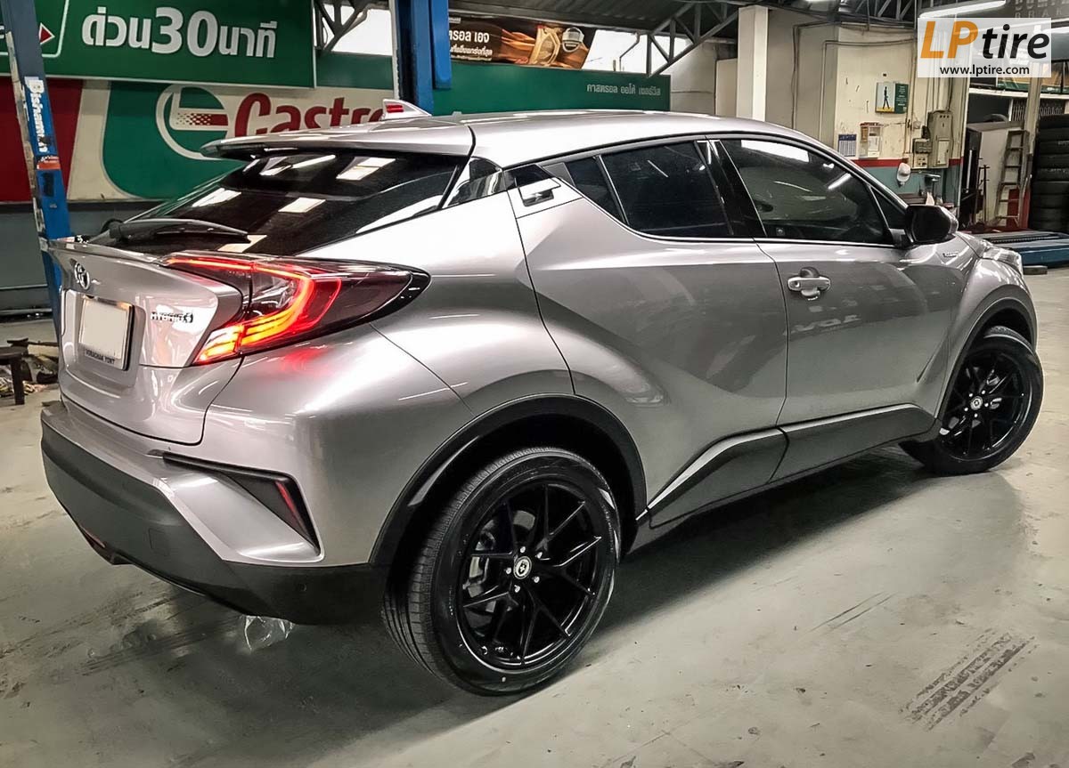 Toyota C-HR + แม็ก HRE P101 18นิ้ว สีดำด้าน + ยาง YOKOHAMA AE50 235/50-18