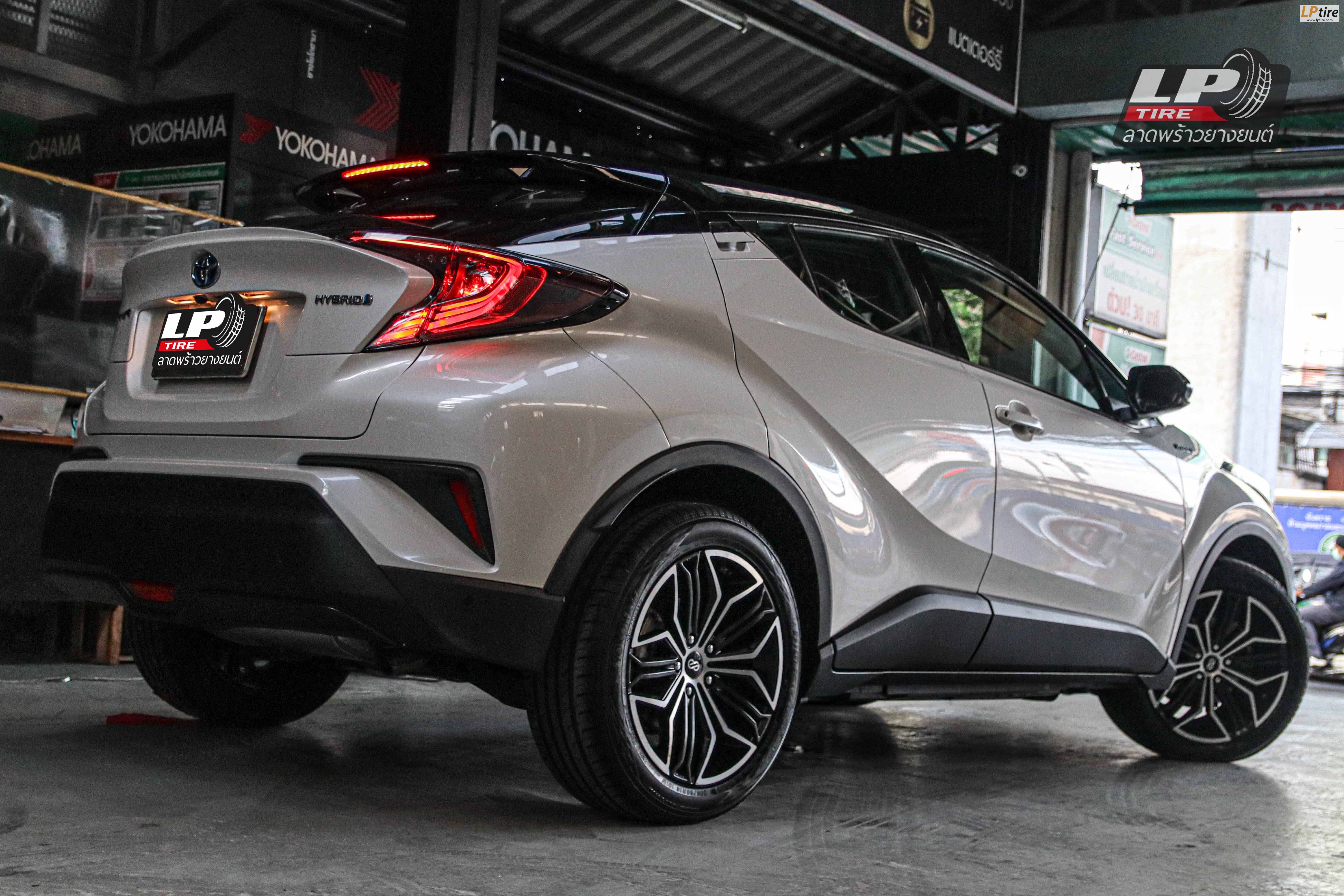 รถ -TOYOTA C-HR (ป้ายแดง) ล้อแม็ก -ENKEI CUV ดำกลึงหน้าเงา สเปค - 18x8 ET40 5x114.3
รัดยาง - YOKOHAMA AE51 เบอร์ - 235/50-18