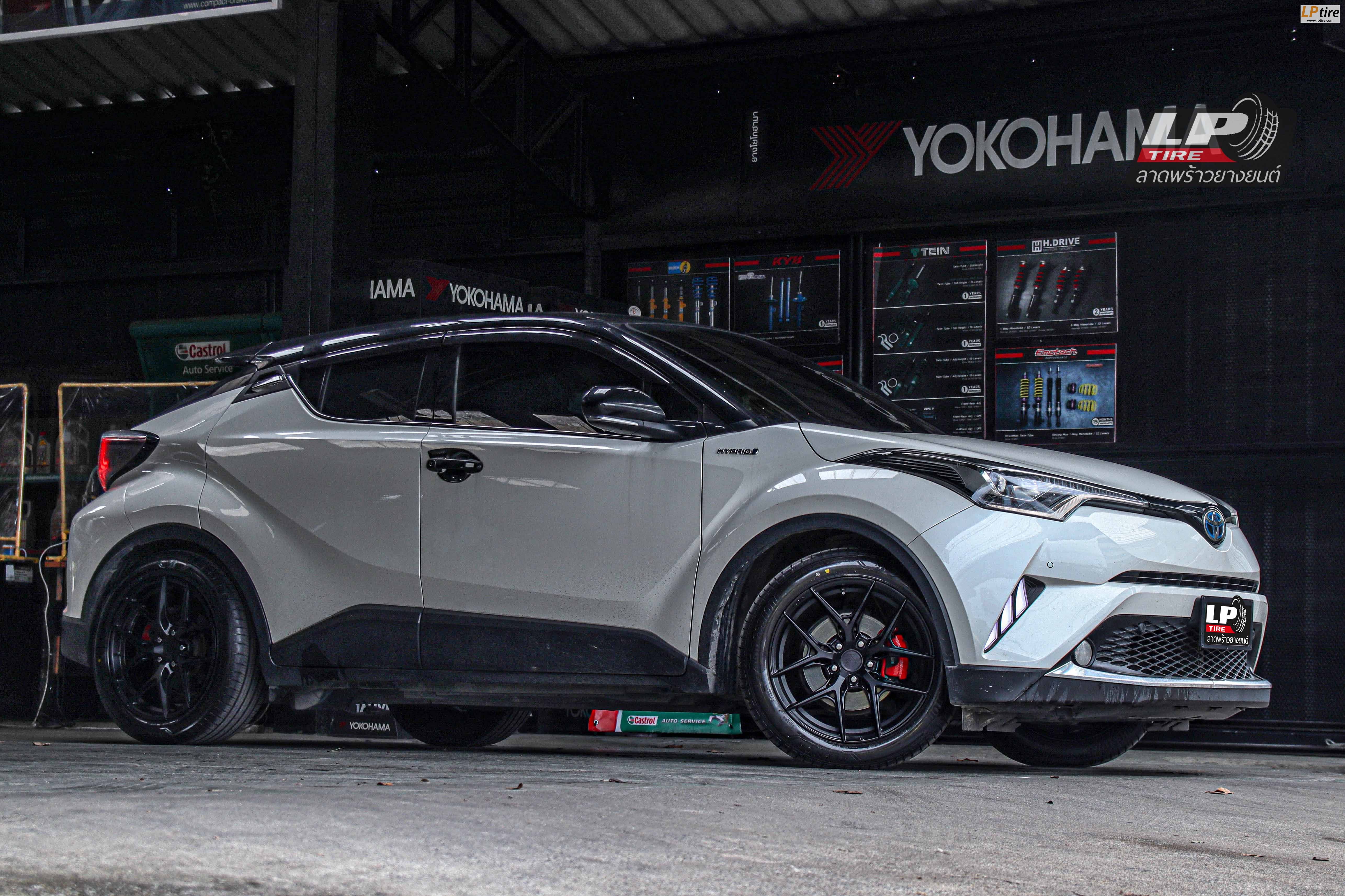 รถ - TOYOTA CH-R ล้อแม็ก - VAGE VF04 (TMF-104)ดำด้าน ขอบ - 18x8.5 ET35 5x112-5x114.3 ยาง - BRIDGESTONE ALENZA H/L 33 เบอร์ - 225/50-18