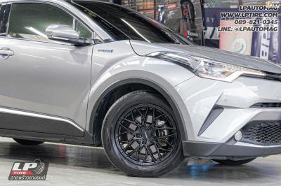รถ - TOYOTA C-HR ล้อแม็ก- LENSO VENTUS ดำด้าน สเปค - 17x7 ET35 5x114.3 ใช้ยางเดิม
