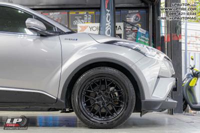 รถ - TOYOTA C-HR ล้อแม็ก- LENSO VENTUS ดำด้าน สเปค - 17x7 ET35 5x114.3 ใช้ยางเดิม