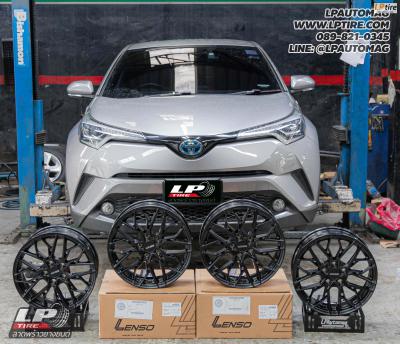 รถ - TOYOTA C-HR ล้อแม็ก- LENSO VENTUS ดำด้าน สเปค - 17x7 ET35 5x114.3 ใช้ยางเดิม