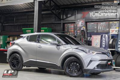 รถ - TOYOTA C-HR ล้อแม็ก- LENSO VENTUS ดำด้าน สเปค - 17x7 ET35 5x114.3 ใช้ยางเดิม