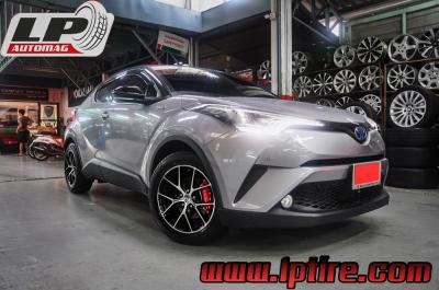 TOYOTA C-HR + แม็กลาย HRE 17นิ้ว สีดำหน้าเงา