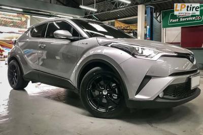 Toyota C-HR + แม็ก HRE P101 18นิ้ว สีดำด้าน + ยาง YOKOHAMA AE50 235/50-18