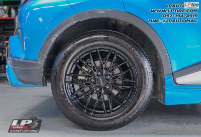 รถ - TOYOTA CH-R ล้อแม็ก - LENSO YETI ดำด้าน สเปค - 17x7.5 ET35 5x114.3 ยาง - BRIDGESTONE TURANZA T005A เบอร์ - 215/60-17