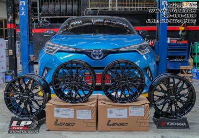 รถ - TOYOTA CH-R ล้อแม็ก - LENSO YETI ดำด้าน สเปค - 17x7.5 ET35 5x114.3 ยาง - BRIDGESTONE TURANZA T005A เบอร์ - 215/60-17