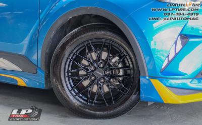 รถ - TOYOTA CH-R ล้อแม็ก - LENSO YETI ดำด้าน สเปค - 17x7.5 ET35 5x114.3 ยาง - BRIDGESTONE TURANZA T005A เบอร์ - 215/60-17