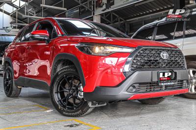 รถ -TOYOTA CROSS ล้อแม็ก - LENSO Jager Dyna ดำด้านสเปค - 17x7.5 ET35 5x114.3