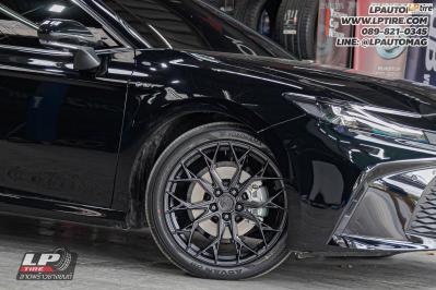 รถ - TOYOTA CAMRY ล้อแม็ก - VAGE VF03 ดำด้าน สเปค - 19x8.5 ET35 5x112-5x114.3 ยาง - Yokohama Advan dB V553 เบอร์ - 245/40R19