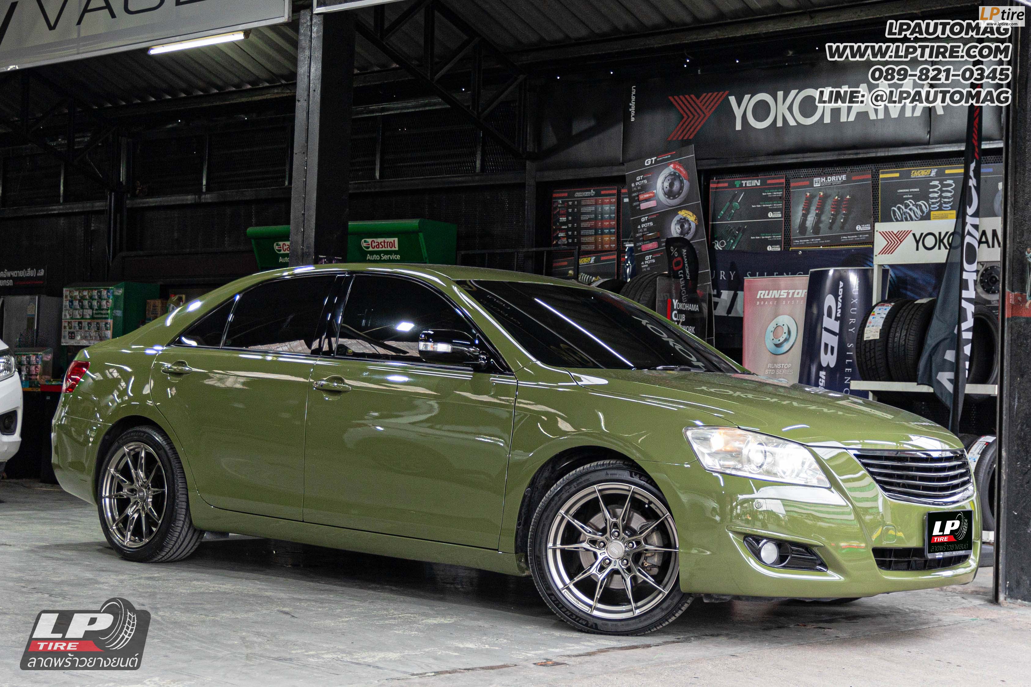 รถ - TOYOTA CAMRY ล้อแม็ก - W2 Wheels WFF-F FlowForming Crystal Gm สเปค - 18x8.5 ET35 5x114.3-5x112 รัดยาง - MICHELIN PRIMACY 5 เบอร์ - 225/45-18