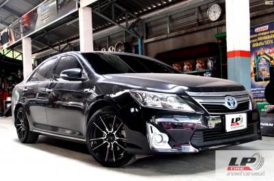 #TOYOTA#CAMRY จัดล้อแม็ก #Enkei#YHI#SC47 18x8.5 ET40 5x114.3 #ดำเงากลึงหน้าเงา พร้อมยาง DEESTONE R702 225/45-18 ล้อแม็กพร้อมยาง ยังสวยลงตัวแบบหล่อขึ้นทีเดียวของรถลูกค้า