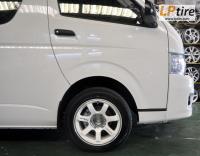 Toyota Commuter + ล้อแม็ก Lenso RT7 17นิ้ว สีขาว + ยาง DUNLOP LM703 225/55-17 