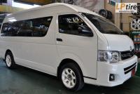 Toyota Commuter + ล้อแม็ก Lenso RT7 17นิ้ว สีขาว + ยาง DUNLOP LM703 225/55-17 