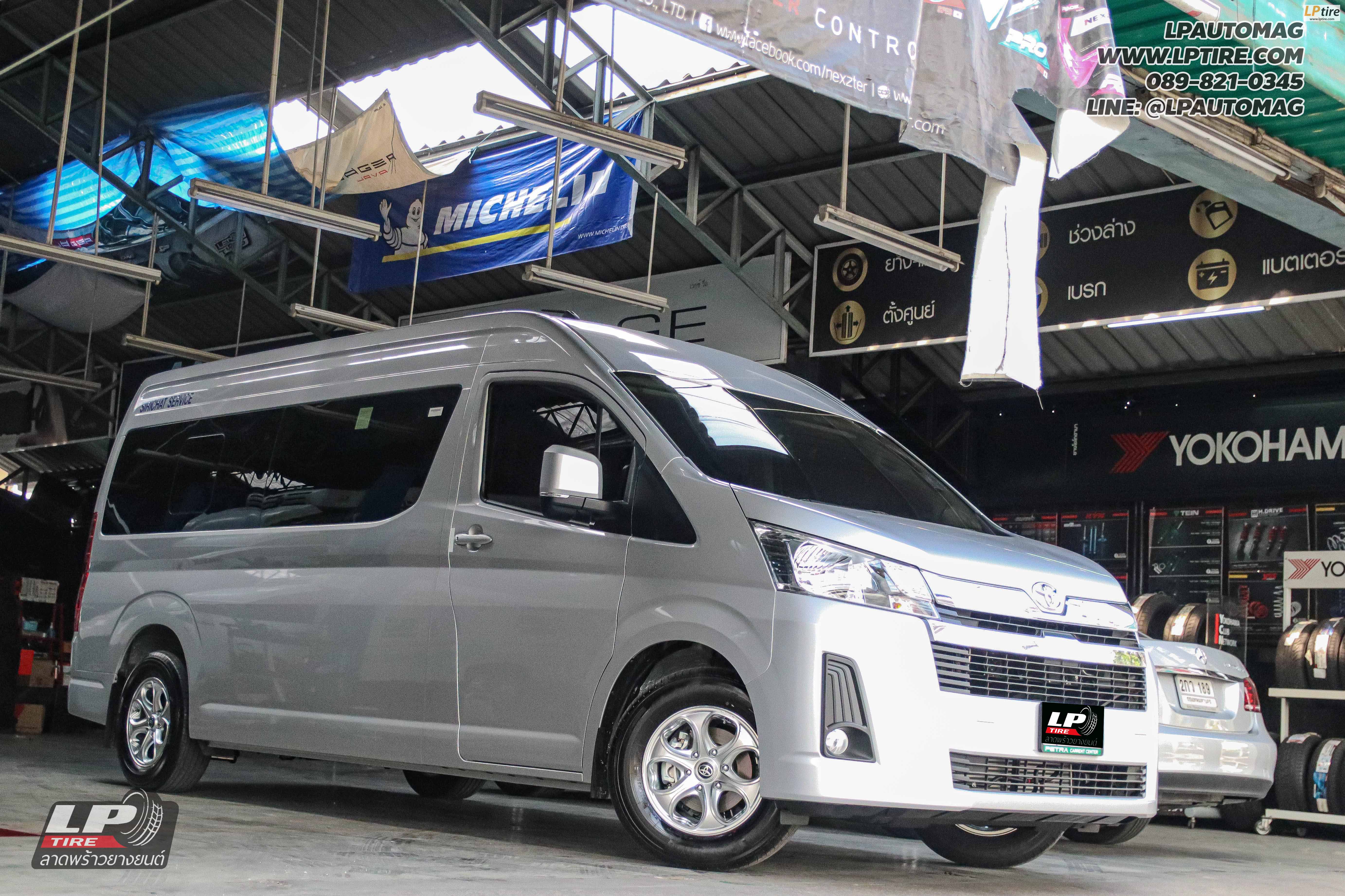 รถ - Toyota Commuter 2022 ล้อแม็ก - K-Speed TYT-363 สเปค - 16x7 ET30 6x130 รัดยาง - Yokohama BluEarth RY55 เบอร์- 235/65R16