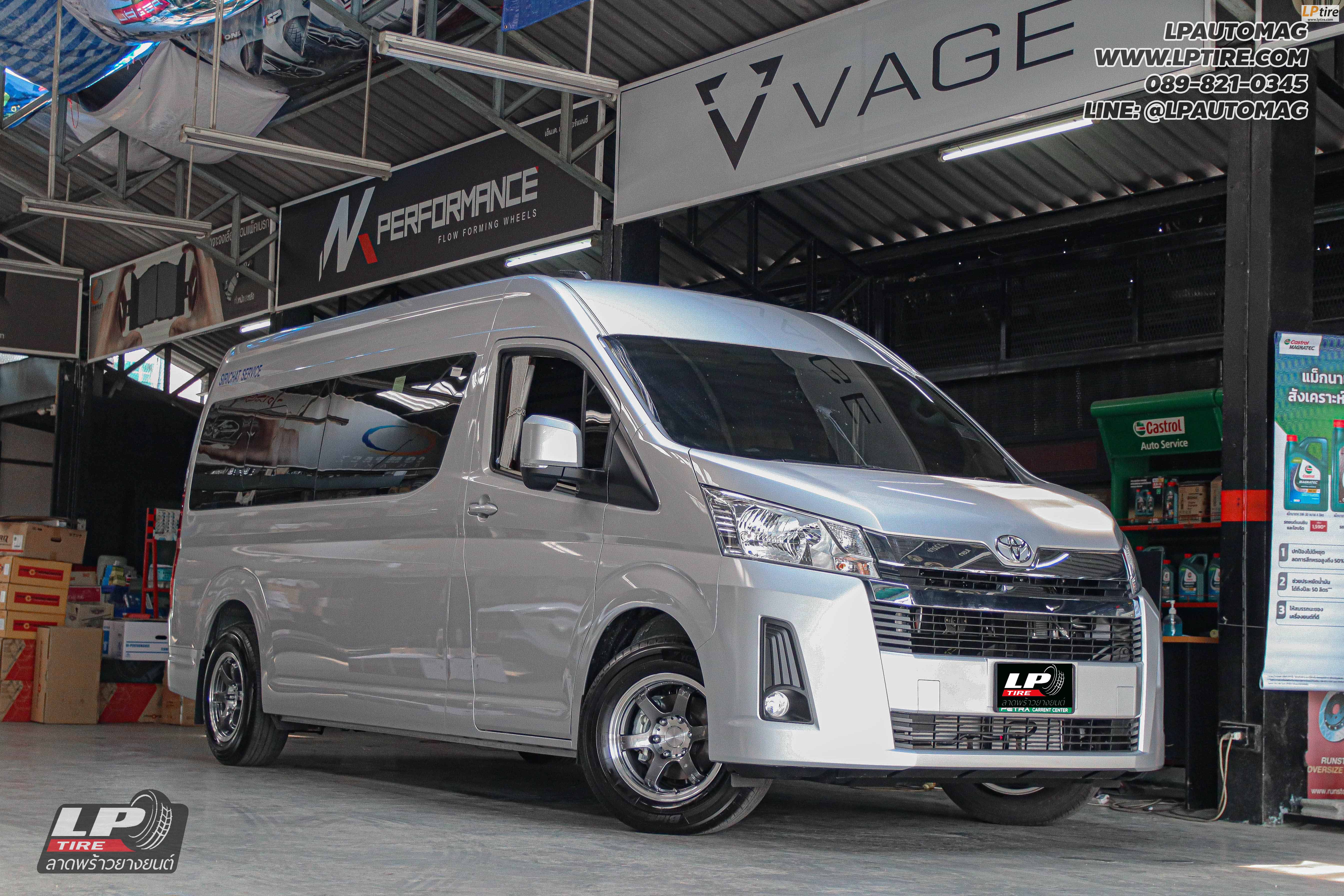 รถ - Toyota Commuter 2022 ล้อแม็ก - YACHIYODA XT6 สเปค - 16x8 ET25 6x130 รัดยาง - Yokohama BluEarth RY55 เบอร์- 235/65R16