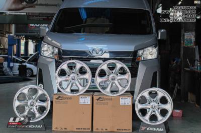 รถ - Toyota Commuter 2022 ล้อแม็ก - K-Speed TYT-363 สเปค - 16x7 ET30 6x130 รัดยาง - Yokohama BluEarth RY55 เบอร์- 235/65R16