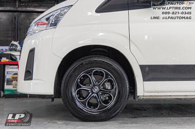 รถ - TOYOTA COMMUTER ล้อแม็ก - K-Speed TYT-361 ดำหน้าเงา สเปค - 16x7 ET30 6x130 ยาง - Yokohama BluEarth RY55 เบอร์ - 235/65R16