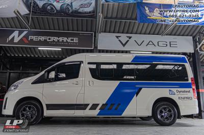 รถ - TOYOTA COMMUTER ล้อแม็ก - K-Speed TYT-361 ดำหน้าเงา สเปค - 16x7 ET30 6x130 ยาง - Yokohama BluEarth RY55 เบอร์ - 235/65R16