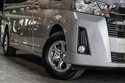 รถ - TOYOTA COMMUTER H300(ป้ายแดง) ล้อแม็ก - Kspeed TYT-363 HSหน้าเงา สเปค - 16x7 ET30 6x130 รัดยาง - (ยางเดิม) เบอร์ -