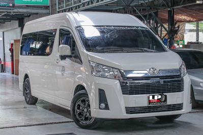 รถ - TOYOTA COMMUTER ล้อแม็ก - L.T.C (SY) TYT-361 ดำหน้าเงา ขอบ - 16x7 ET30 6x130 ยางเดิม - YOKOHAMA เบอร์ - 235/55-16