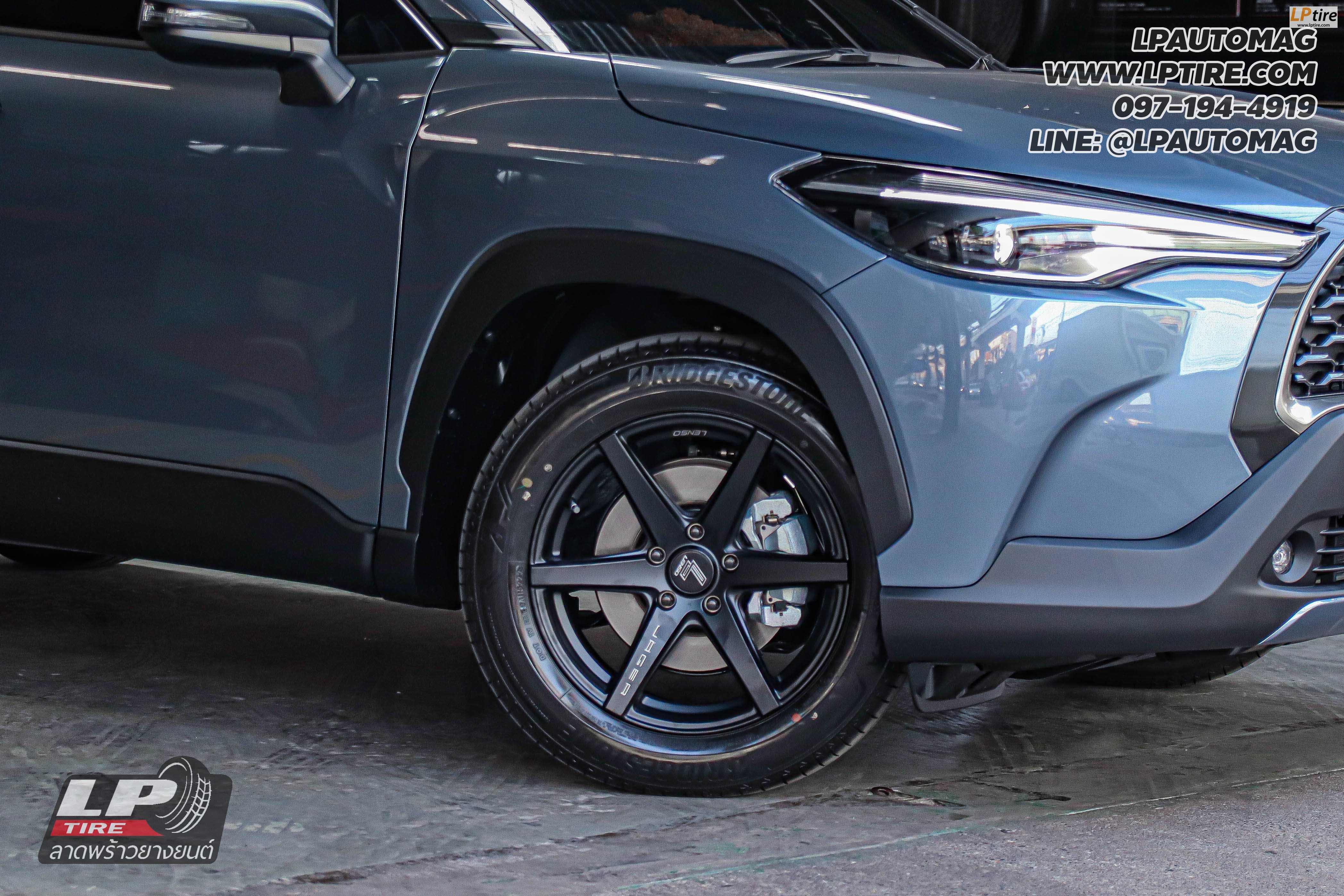 รถ - TOYOTA CROSS ล้อแม็ก - LENSO Jager Craft ดำด้าน สเปค - 17x7.5 ET35 5x114.3 ยาง - Bridgestone เบอร์ -215/60-17