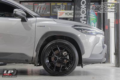รถ - Toyota Corolla Cross ล้อแม็ก - VAGE VF04 FlowForming BLACK สเปค -18x8.5 ET35 5x112-5x114.3
ยาง - YOKOHAMA V553 เบอร์ - 225/50-18