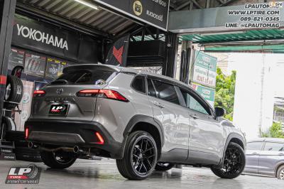 รถ - Toyota Corolla Cross ล้อแม็ก - VAGE VF04 FlowForming BLACK สเปค -18x8.5 ET35 5x112-5x114.3
ยาง - YOKOHAMA V553 เบอร์ - 225/50-18