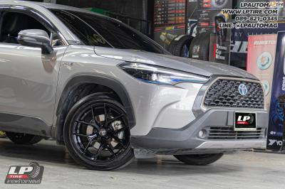 รถ - Toyota Corolla Cross ล้อแม็ก - VAGE VF04 FlowForming BLACK สเปค -18x8.5 ET35 5x112-5x114.3
ยาง - YOKOHAMA V553 เบอร์ - 225/50-18