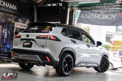 รถ - TOYOTA COROLLA CROSS&nbsp;ล้อแม็ก - VAGE VFX01 FlowForming BLACK สเปค - 18x8.5 ET35 5x112-5x114.3&nbsp;ใช้ยางเดิม