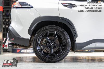 รถ - TOYOTA COROLLA CROSS&nbsp;ล้อแม็ก - VAGE VFX01 FlowForming BLACK สเปค - 18x8.5 ET35 5x112-5x114.3&nbsp;ใช้ยางเดิม