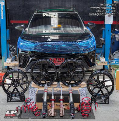 รถ - TOYOTA COROLLA CROSS ล้อแม็ก - VAGE VF04 FlowForming BLACK สเปค - 18x8.5 ET35 5x112-5x114.3 ใช้ยางเดิม