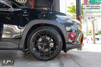 รถ - TOYOTA COROLLA CROSS ล้อแม็ก - VAGE VF04 FlowForming BLACK สเปค - 18x8.5 ET35 5x112-5x114.3 ใช้ยางเดิม