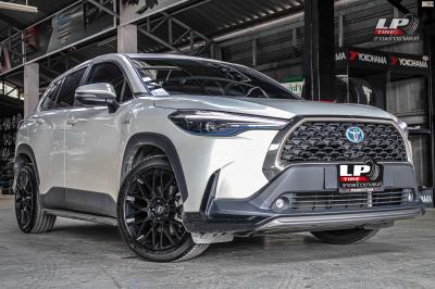 รถ -TOYOTA CROSS XG10 ล้อแม็ก - MOMO H486T REVENGE ดำด้าน สเปค - 18x8 ET38 5x114.3
รัดยาง - MICHELIN PRIMACY 4 เบอร์ - 225/55-18 (ยางเดิม)