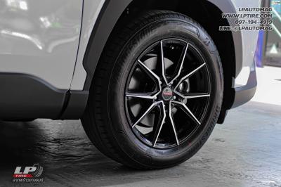 รถ - TOYOTA CROSS ล้อแม็ก - LENSO JAGER JAVA ดำหน้าเงา สเปค - 17x7.5 ET38 5x114.3 ยาง - BRIDGESTONE เบอร์ - 215/60-17