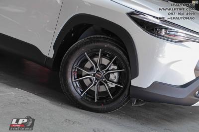 รถ - TOYOTA CROSS ล้อแม็ก - LENSO JAGER JAVA ดำหน้าเงา สเปค - 17x7.5 ET38 5x114.3 ยาง - BRIDGESTONE เบอร์ - 215/60-17