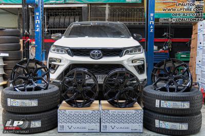 รถ - TOYOTA FORTUNER ล้อแม็ก - VAGE VFX01 SUV V-BLACK สเปค - 18x9 ET15 6x139.7 ยาง - MICHELIN PRIMACY SUV เบอร์ - 265/60-18