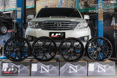 รถ - TOYOTA FORTUNER ล้อแม็ก - COSMIS ALPHA T6 ดำเงา สเปค - 20x9.5 ET0 6x139.7