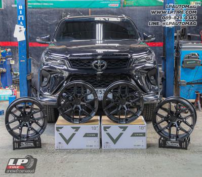 รถ - TOYOTA FORTUNER ล้อแม็ก - VAGE VF013 SUV FlowForming BLACK FLAT สเปค - 18x9 ET15 6x139.7