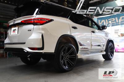 #TOYOTA#FORTUNER จัดล้อแม็ก #LENSO#RTG 20x9.5 ET15 6x139.7 #ดำเงามิ่งลิ่งก้านเงิน ใช่ยางเดิมยังสวยลงตัวคับ