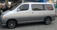 Toyota Granvia + ล้อแม็ก JF SPORT PM-7 17นิ้ว สี Hyper Black + ยาง YOKOHAMA EARTH-1 215/55-17